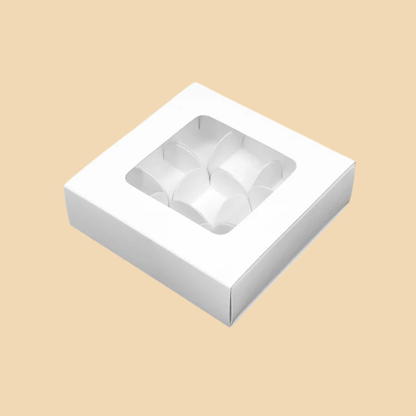 9 Cavity White Chocolate Box