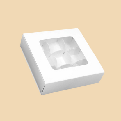 9 Cavity White Chocolate Box