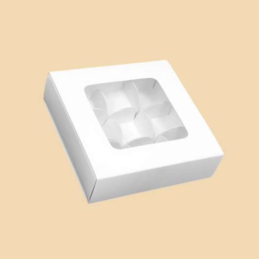 9 Cavity White Chocolate Box