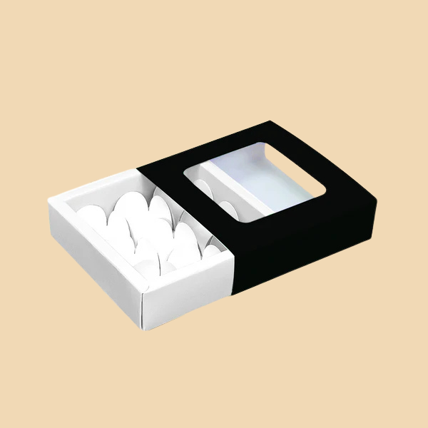 9 Cavity Black Chocolate Box