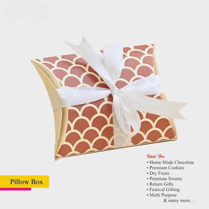 Multi Purpose Brown Pillow Boxes