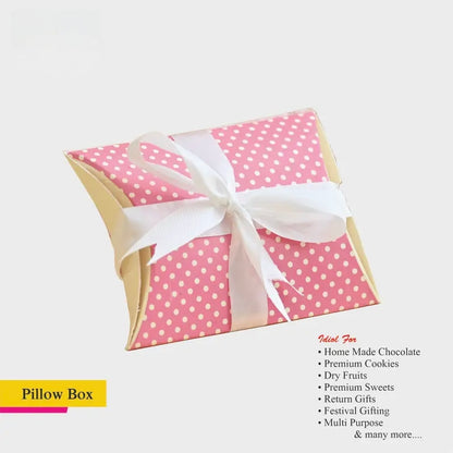 Multi Purpose Pink Pillow Boxes
