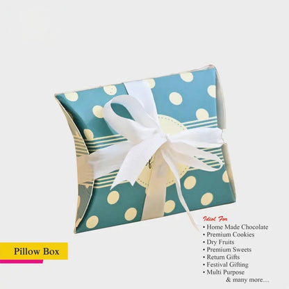 Multi Purpose Blue Pillow Boxes